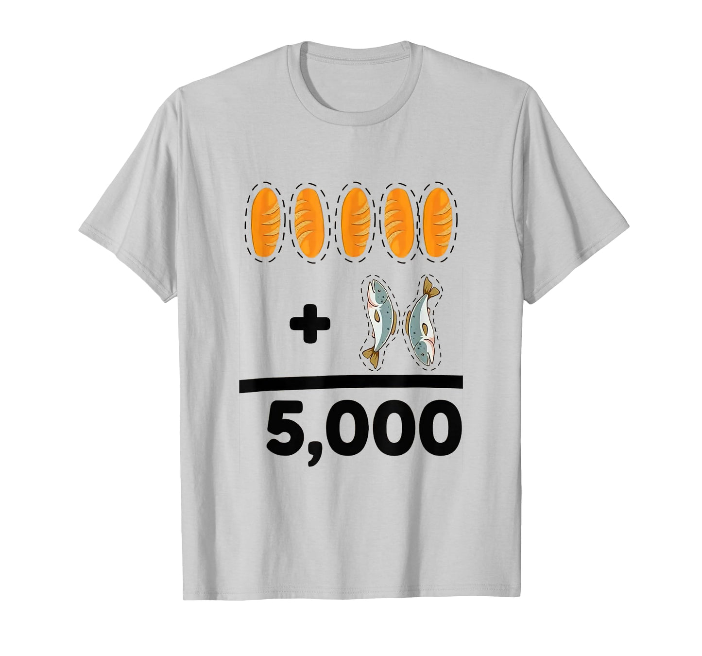 Vintage Jesus Give God Your 5 Loaves Bread and 2 Fish T-Shirt