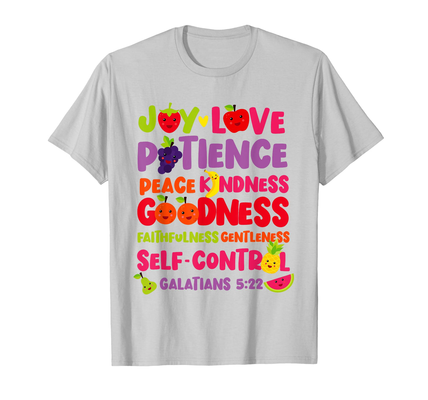 Christian Bible Verse Fruit Of The Spirit Galatians 5:22 T-Shirt