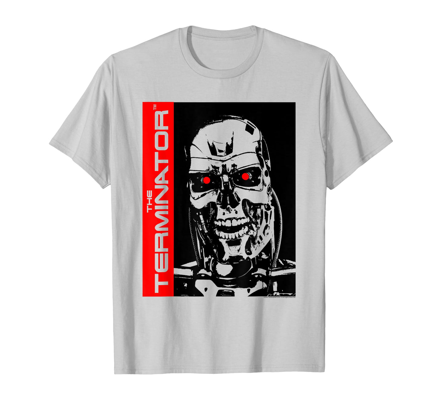 The Terminator High Contrast Endoskeleton Robot Action Movie T-Shirt