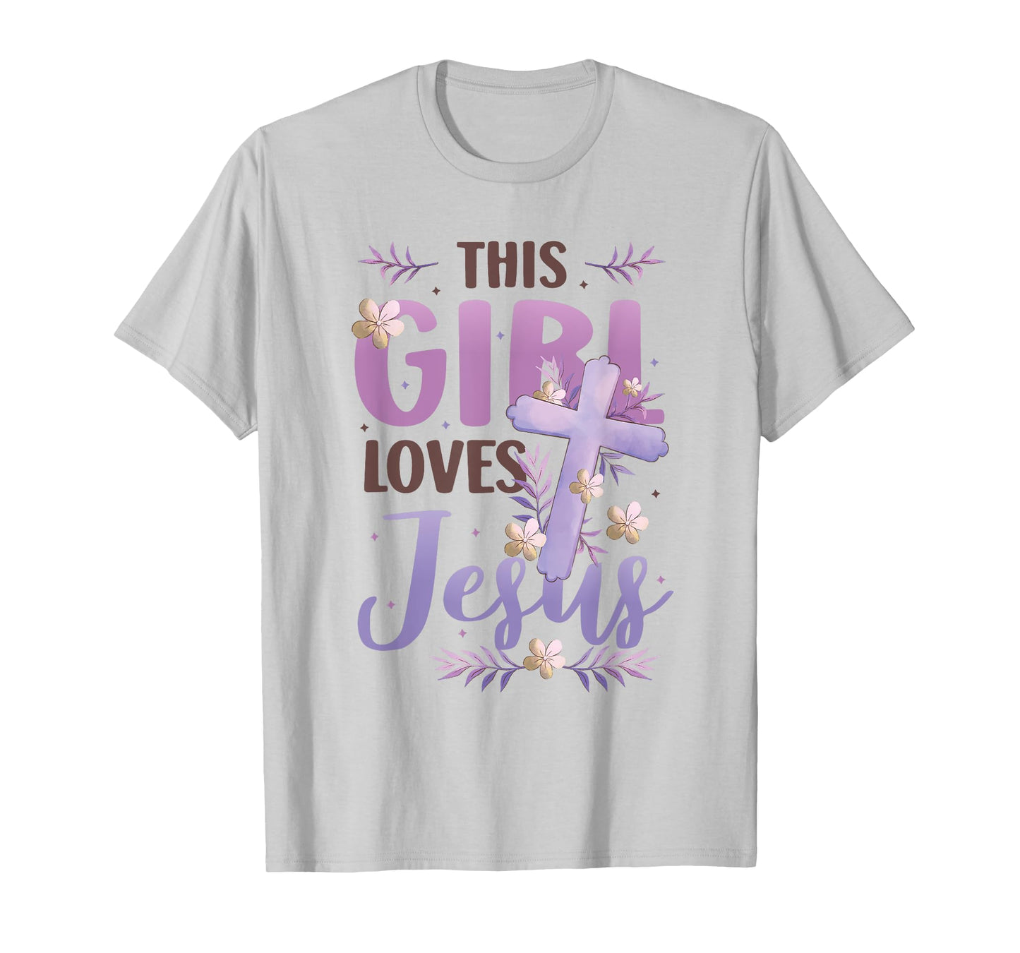 This Girl Loves Jesus Cute Christian Girl Jesus T-Shirt