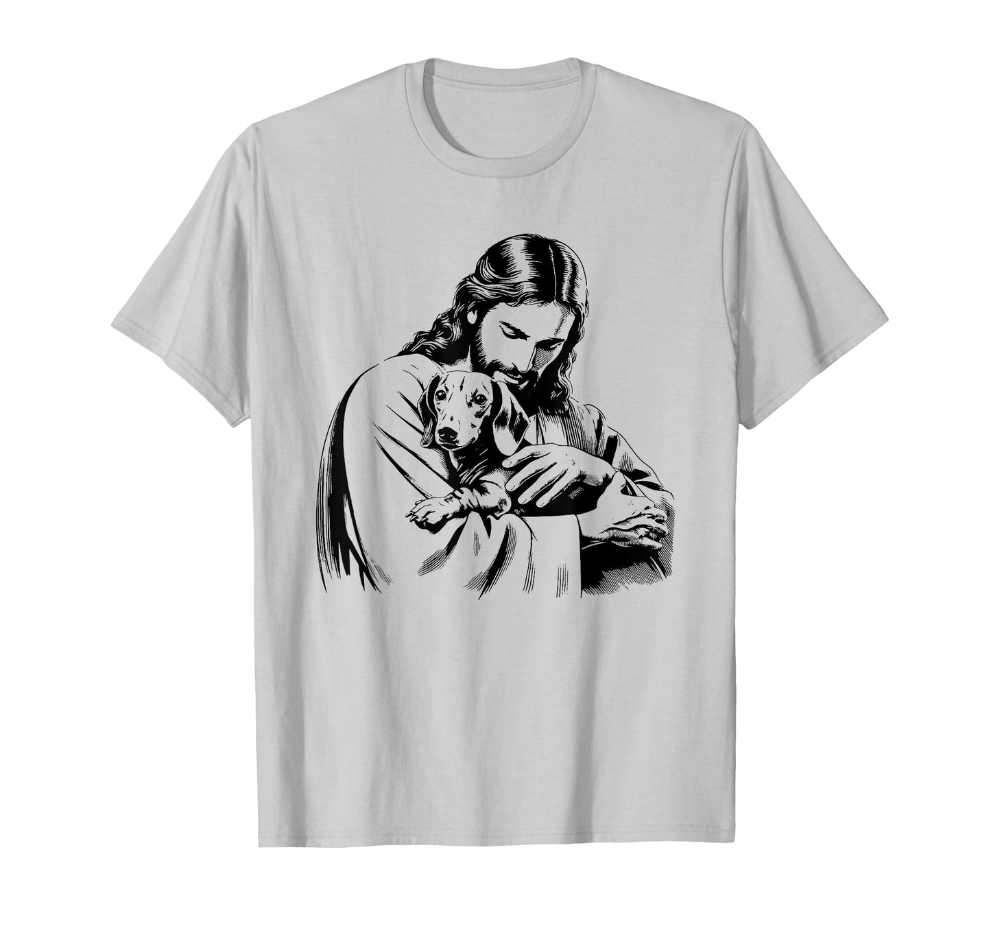 Jesus Dachshund Dog - Funny Christian Religious Dog Lover Men Women Kids T-Shirt