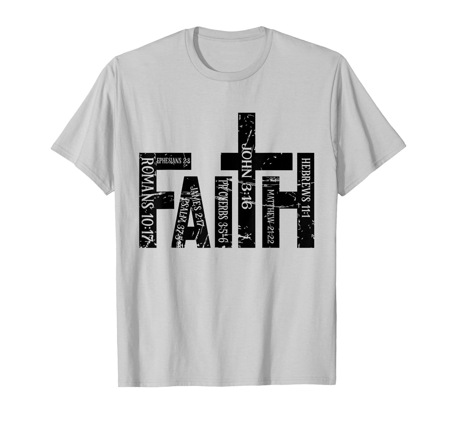 Christian Merch / Faith Bible Verses Cross Psalm Proverbs T-Shirt