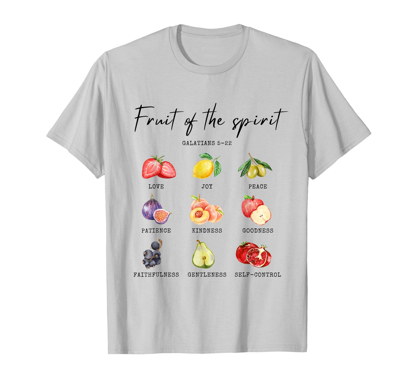 Fruit of the Spirit Galatians 5:22 Christian Children Women T-Shirt