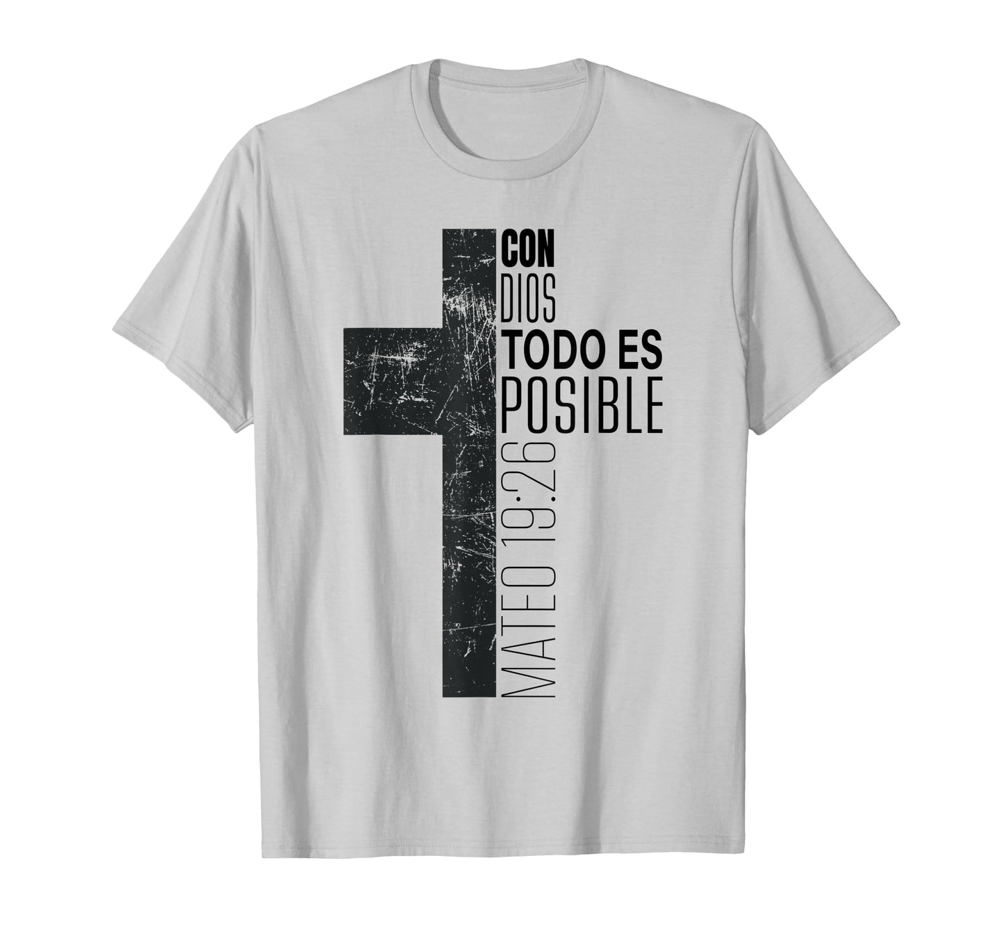 Con Dios Todo Es Posible Christian Spanish Bible Verse Gifts T-Shirt