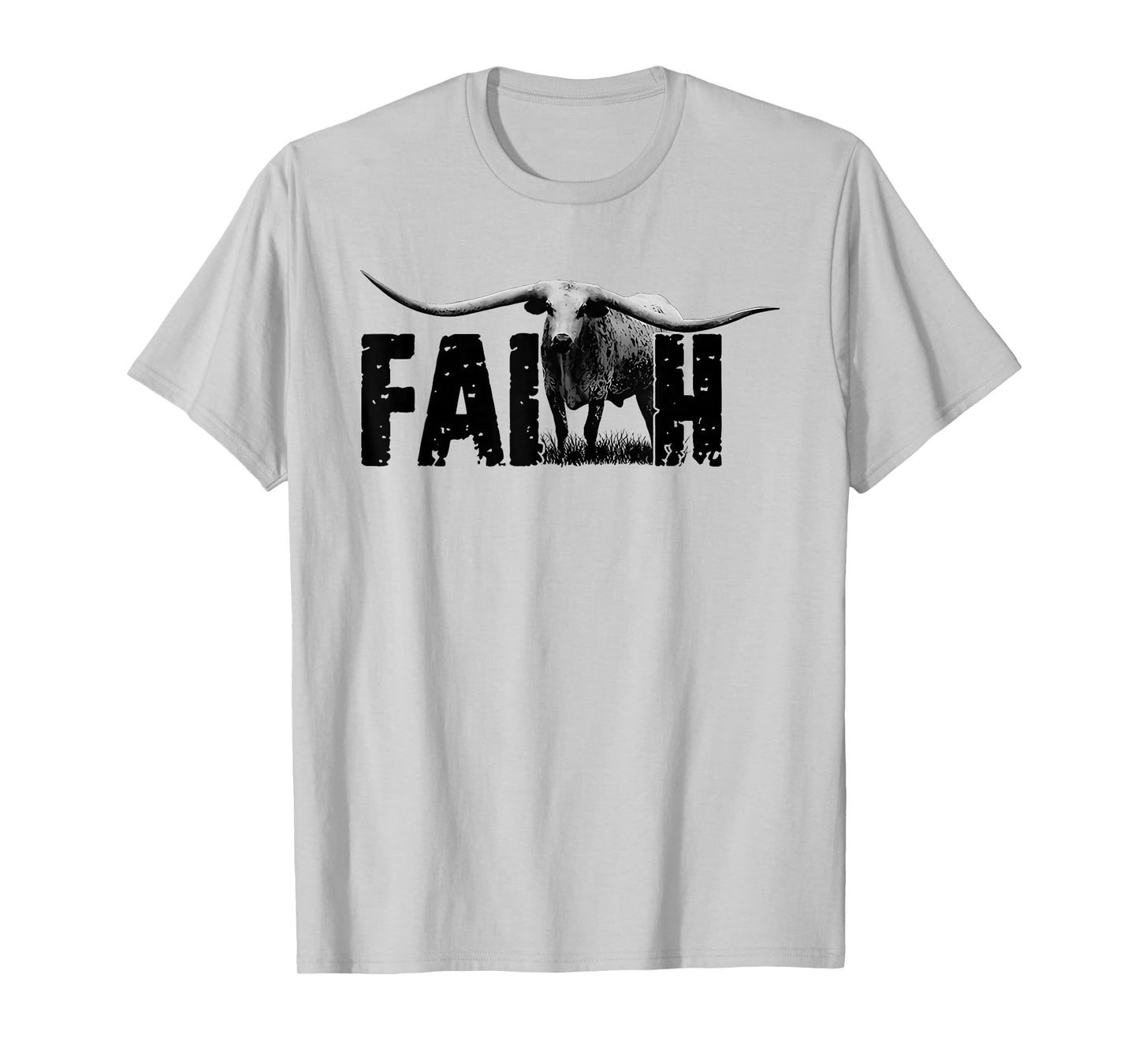 Faith Western Cow Funny T-Shirt