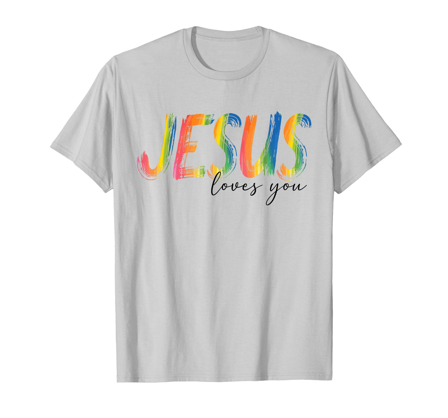 Jesus Loves You Christian Cross Faith Bible Verse Religious T-Shirt