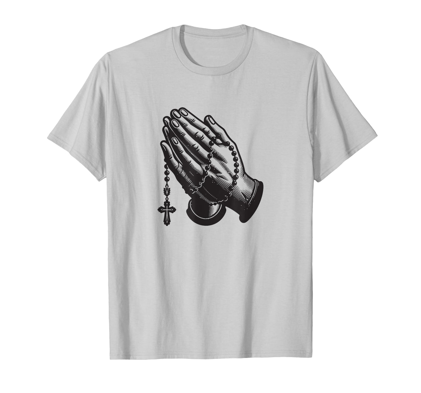 Praying Hands with Rosary T-Shirt