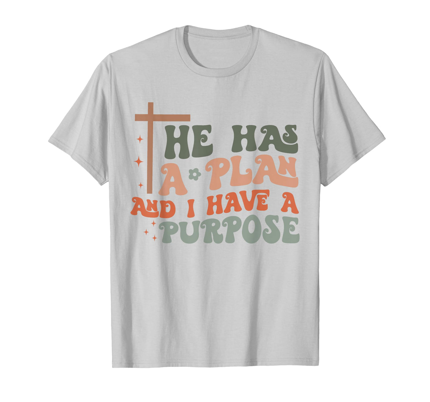 Christian Merch / God Jesus Plan Purpose Cross Vintage T-Shirt