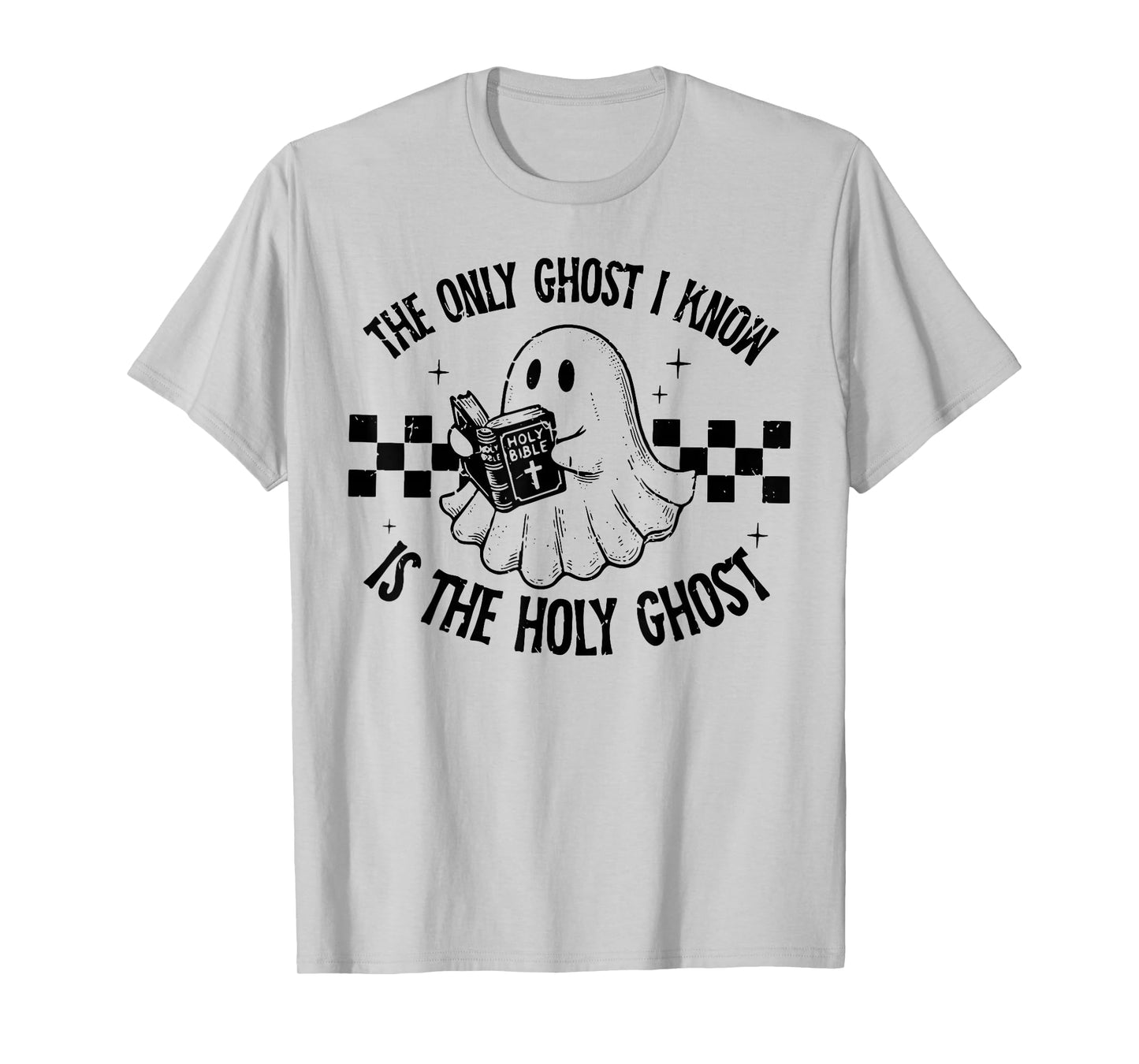 Retro Only Ghost I Know is The Holy Ghost Funny Halloween T-Shirt