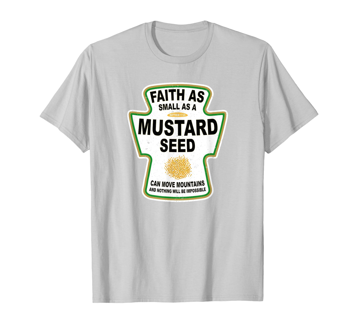 Grunge Christian Seed of Mustard Faith Jesus T-Shirt