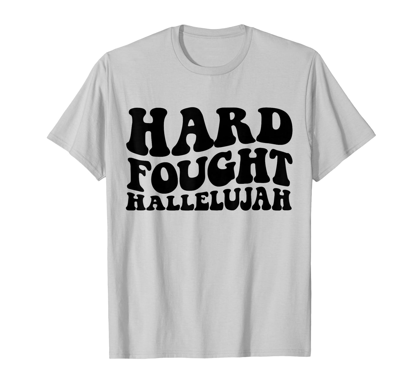 Hard Fought Hallelujah Retro Jesus T-Shirt
