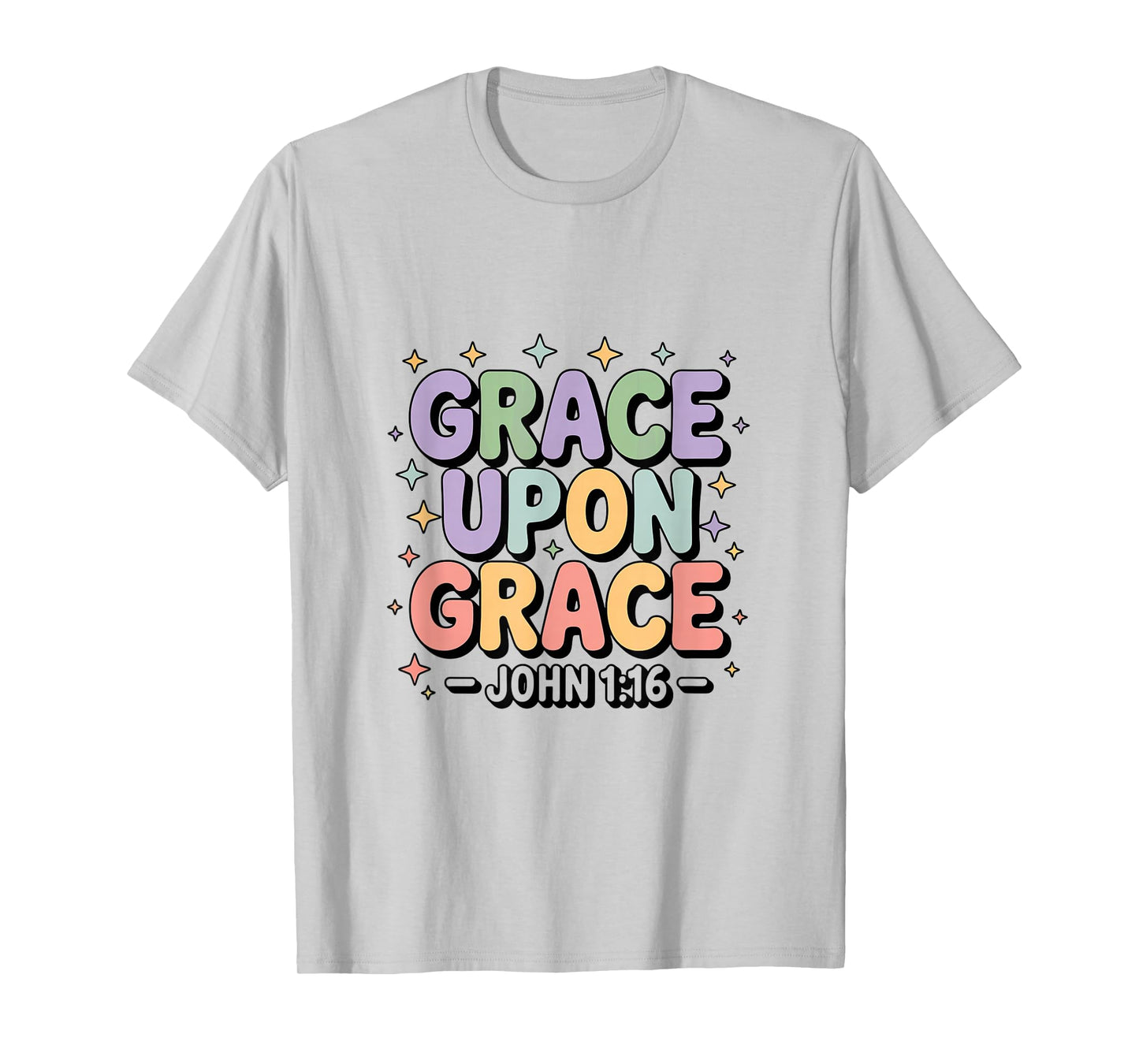 Grace Upon Grace Christian Bible Verse Aesthetic T-Shirt
