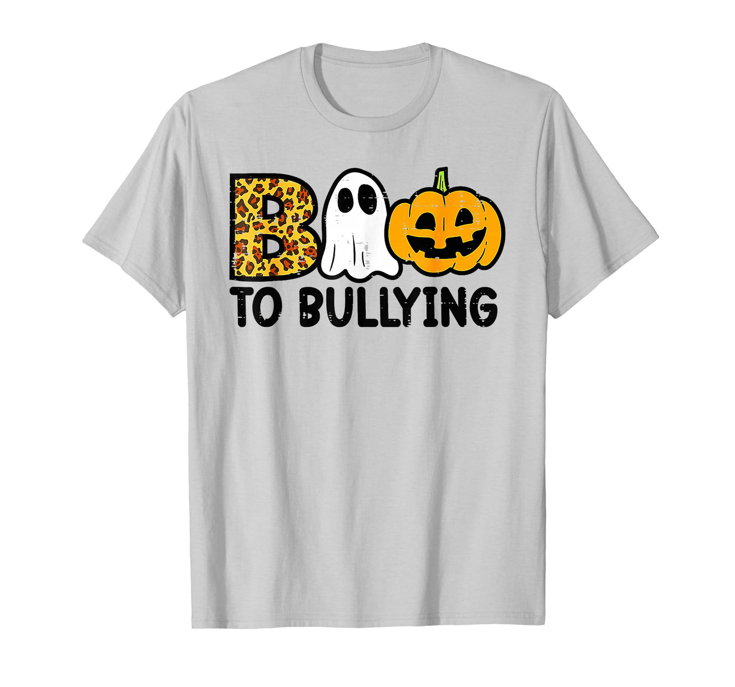 Boo to Bullying Halloween Ghost Anti Bully Unity Day Orange T-Shirt