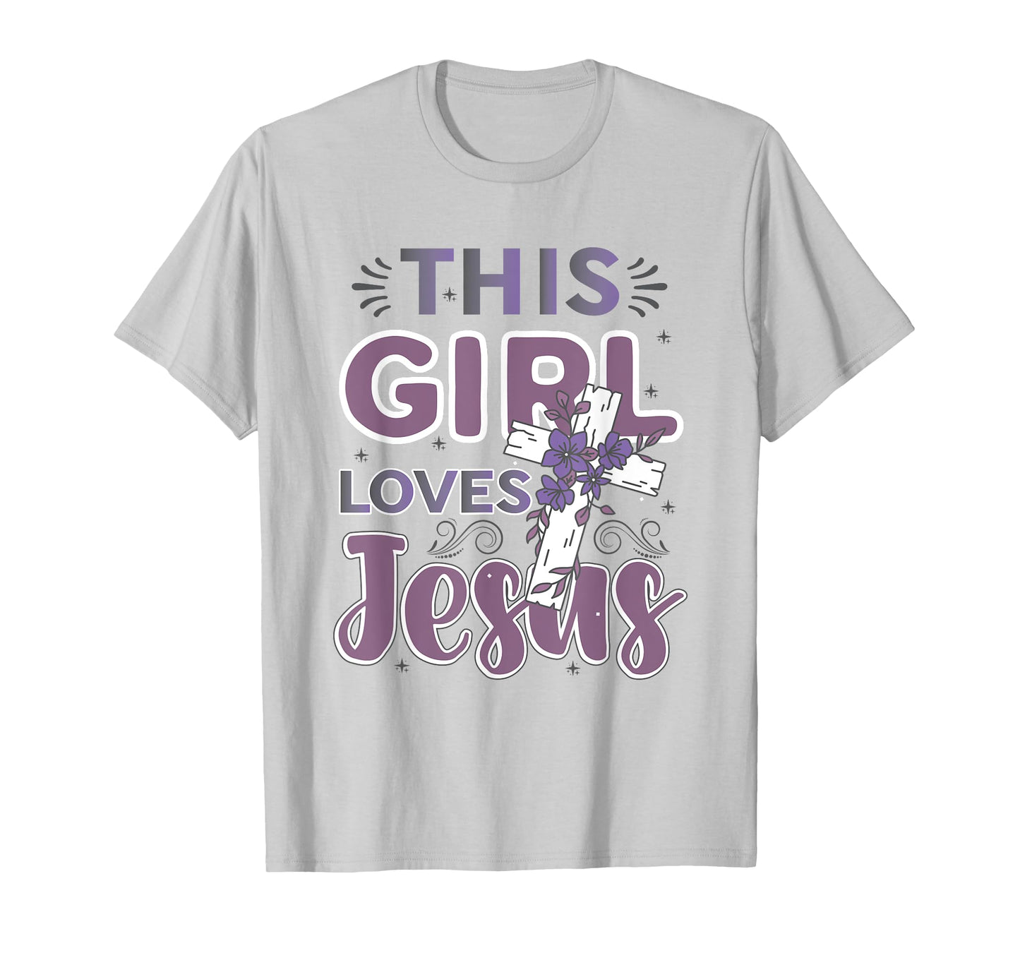 This Girl Loves Jesus Cute Christian Girl Jesus T-Shirt