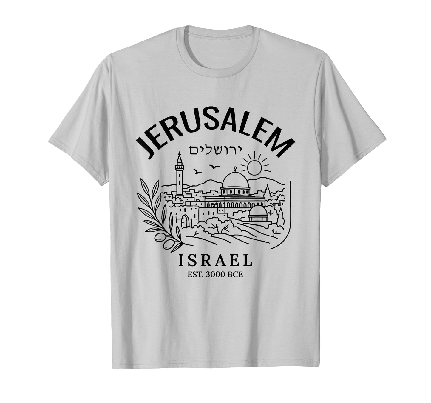 Jerusalem Holy City Israel City of David Biblical Roots T-Shirt