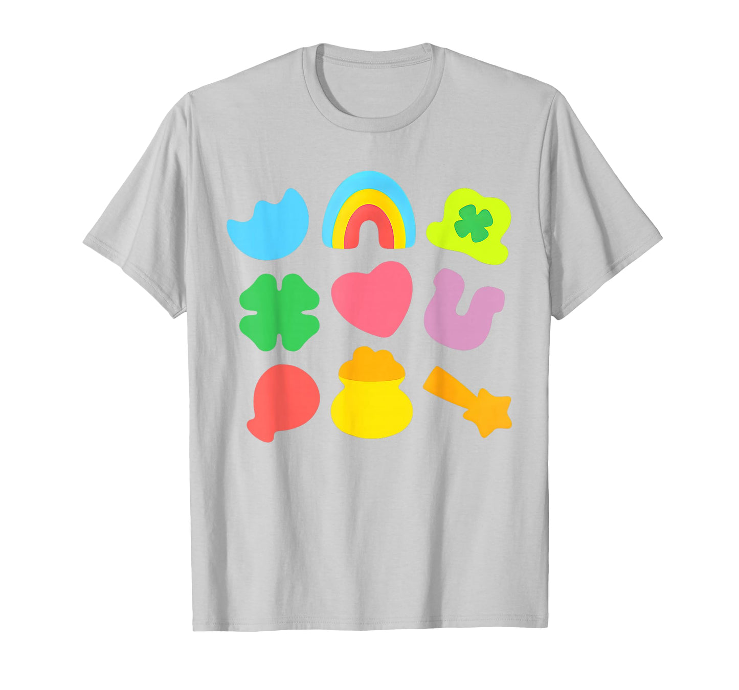 Lucky Charm Patricks Day Pot Of Gold Irish Shamrock Rainbow T-Shirt