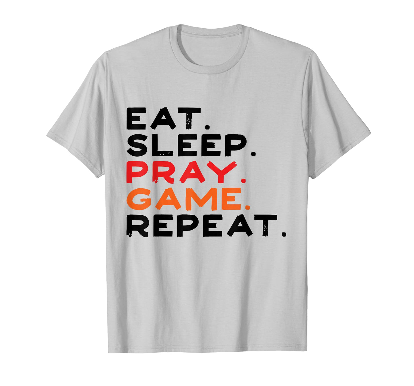 Eat Sleep Pray Game Repeat Retro Vintage Funny Gaming Boys T-Shirt