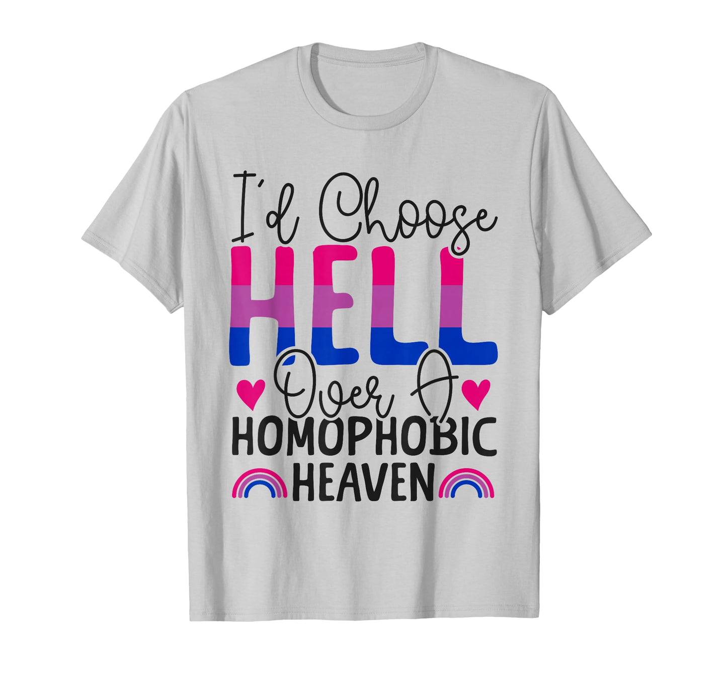 Bisexual Bi Pride Flag Colors Bible Faith Christian I'd T-Shirt