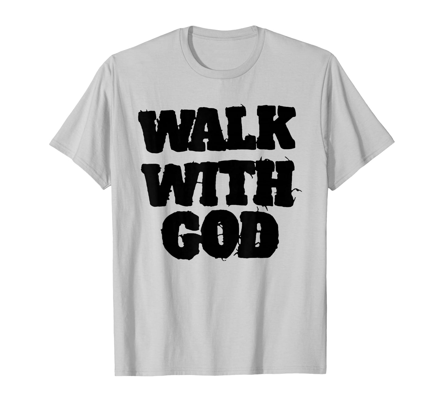Walk with Jesus God Christian Men Women Saying Quote Funny T-Shirt