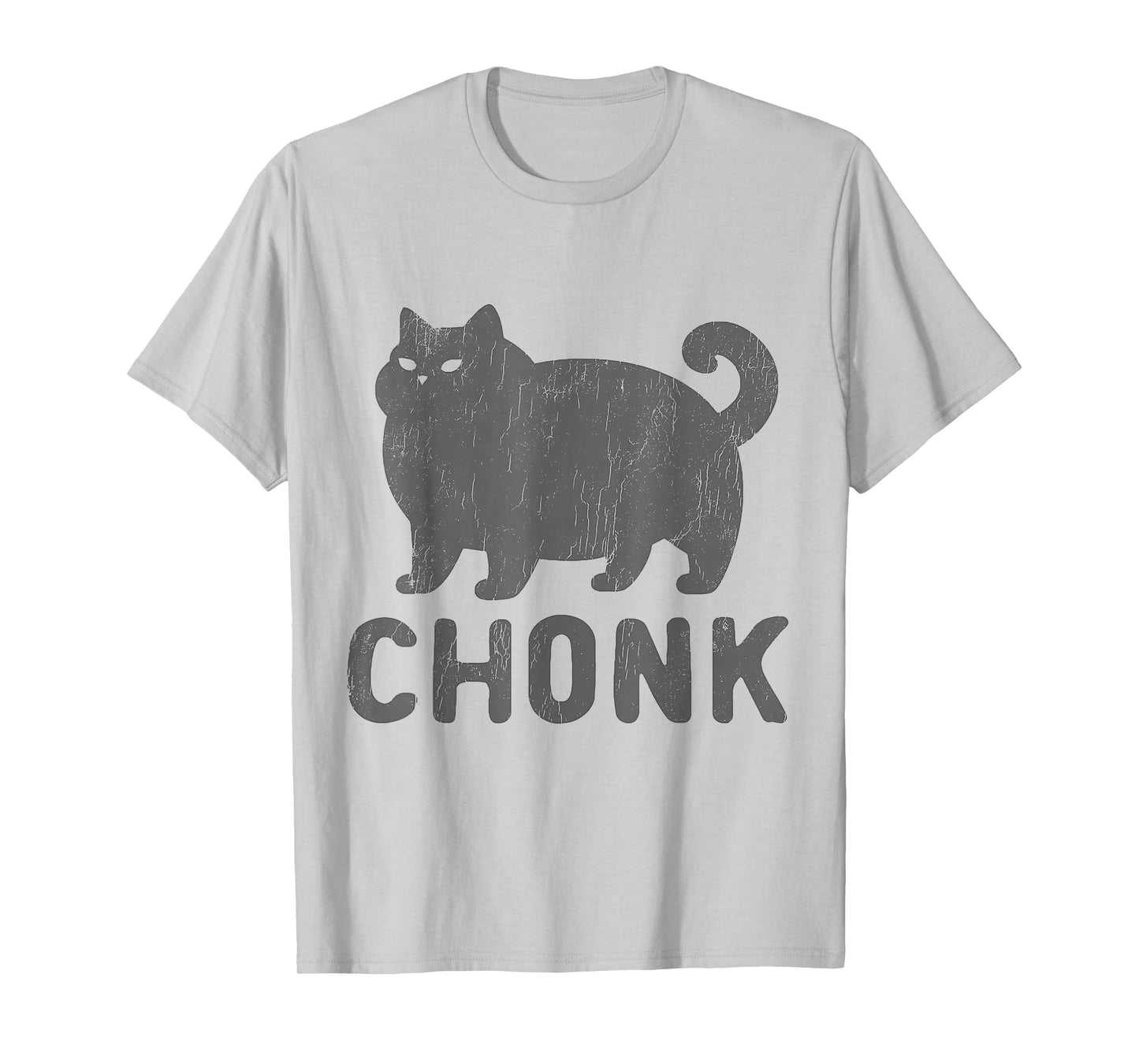 Chunk Black Cat Chubby Funny Chonky Meme Animal Cats Lover Men Women T-Shirt