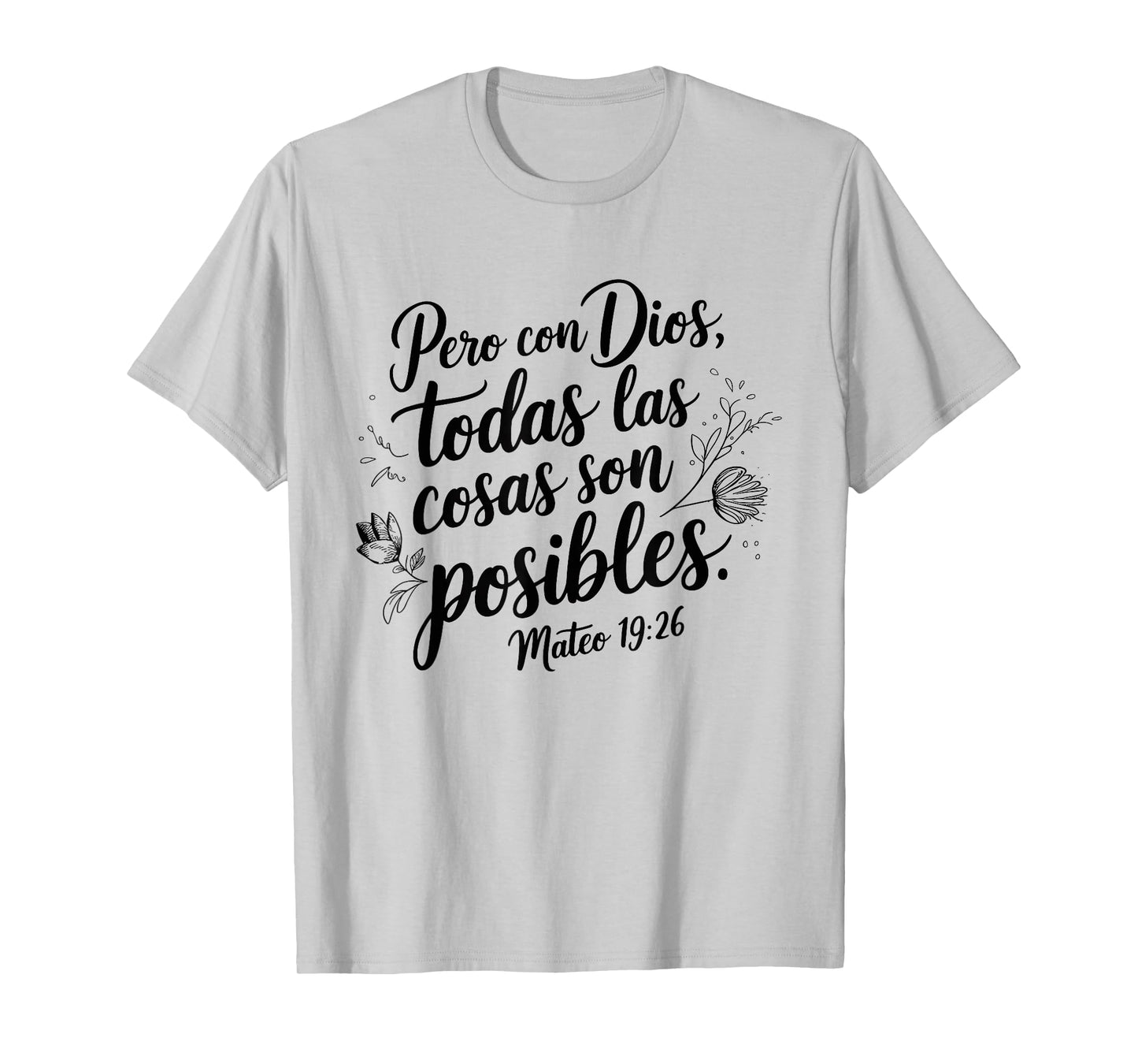 Bible Verse Design for Men Women in Spanish - Spanish Bible T-Shirt