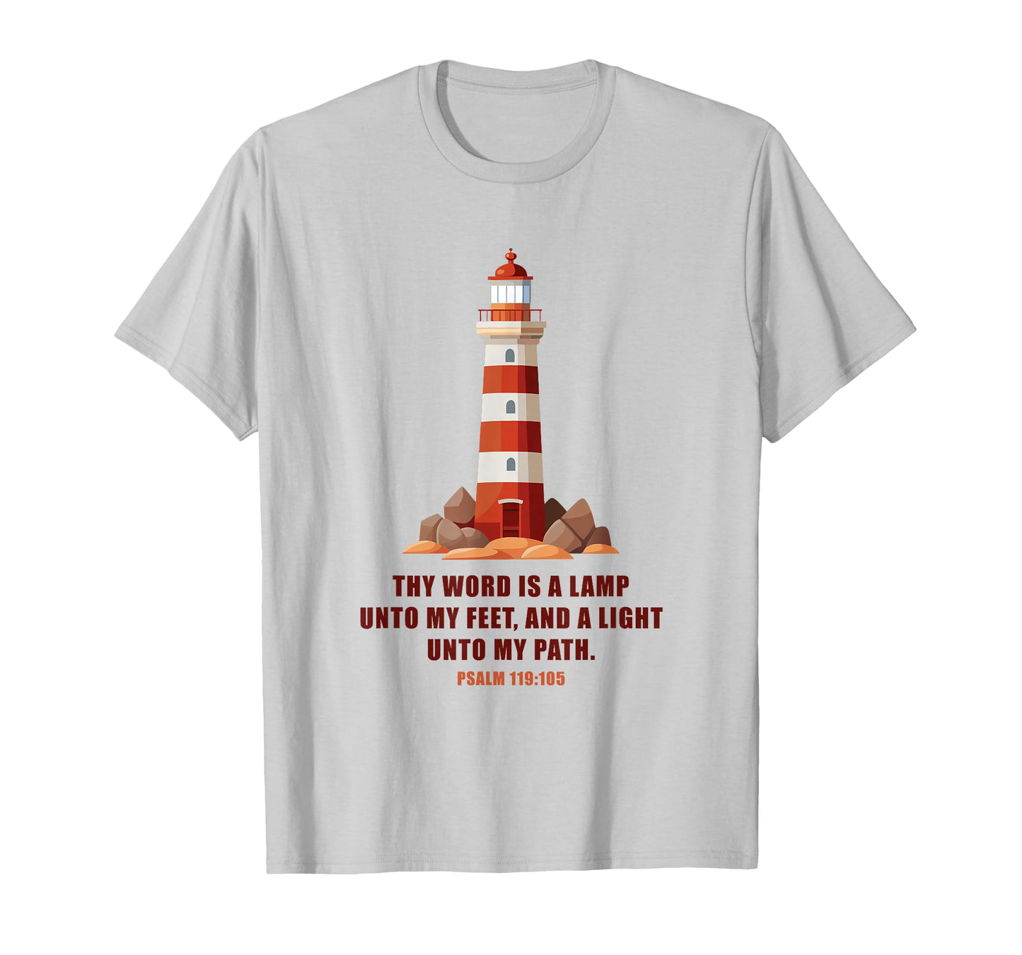 Thy Word is a Lamp unto My Feet – Psalm 119:10 Faith Verse T-Shirt