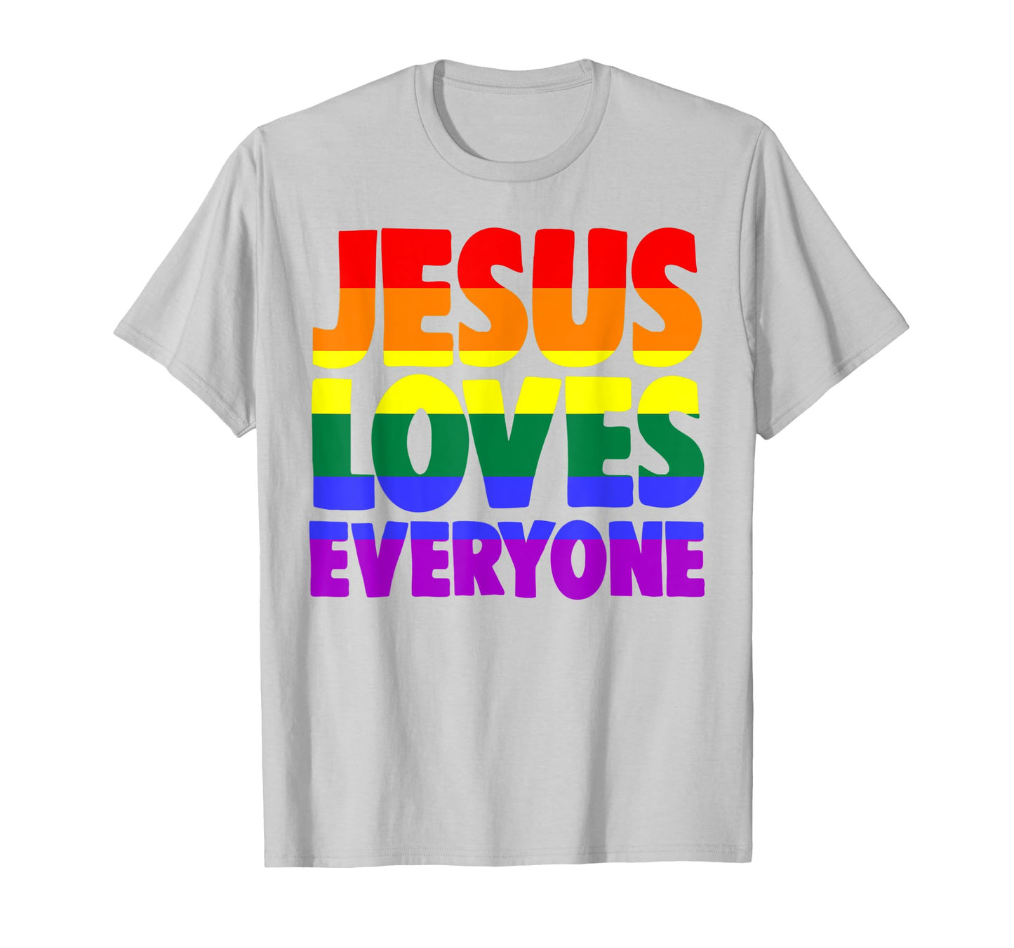 Jesus Loves Everyone T-Shirt Bible Pride Tshirt Men T-Shirt