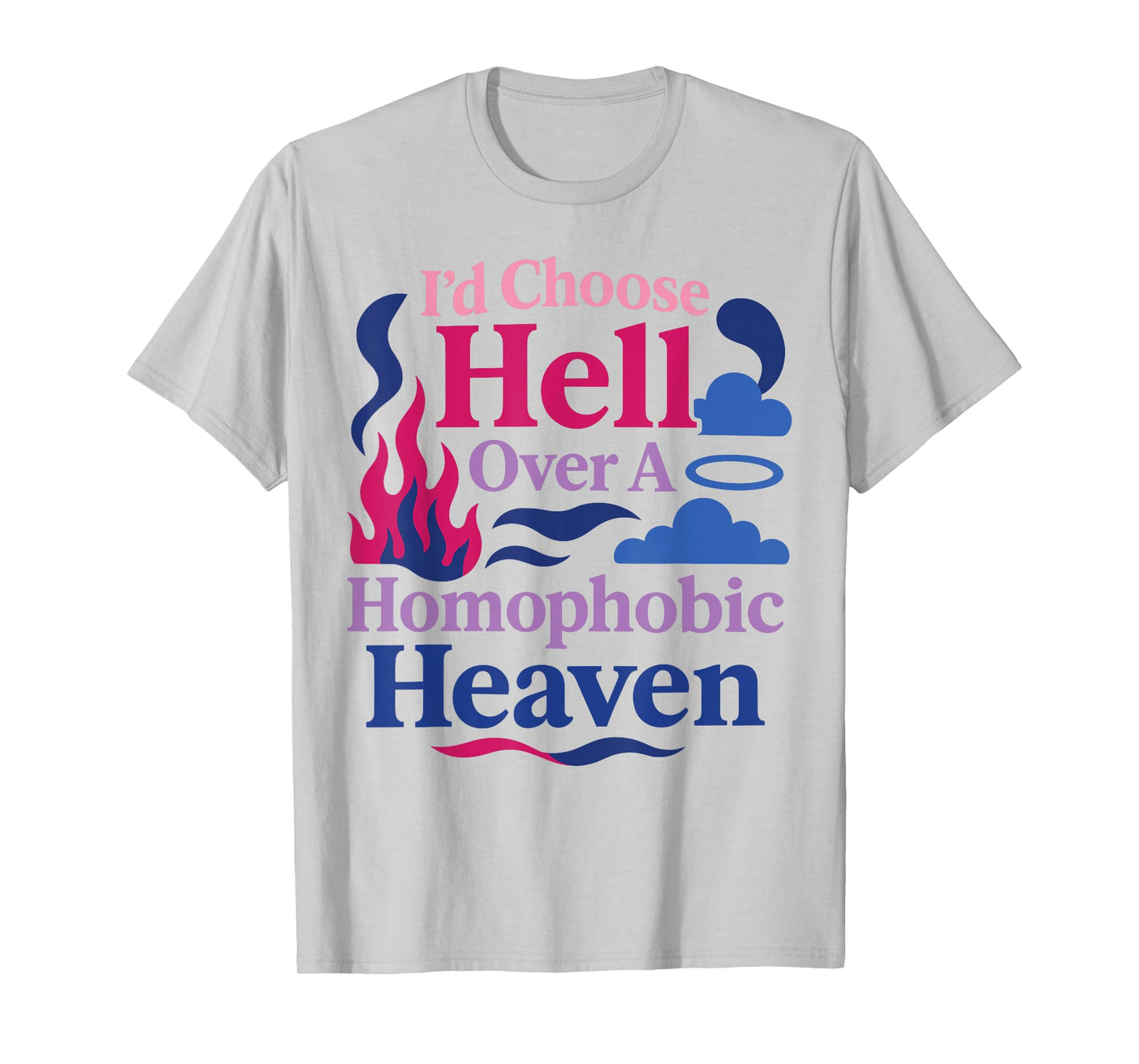 Bisexual Bi Pride Flag Colors Bible Faith Christian I'd T-Shirt