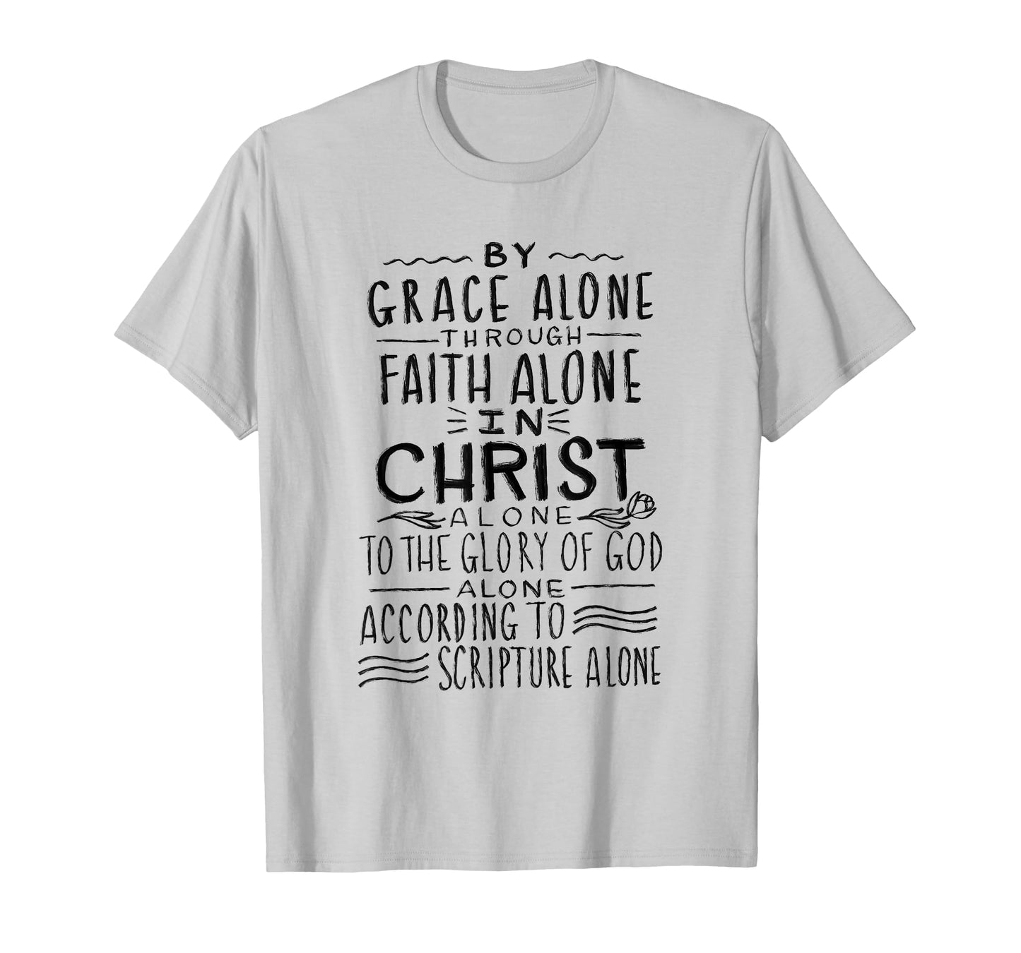 The 5 Solas - Calvinism Reformed Theology T-Shirt