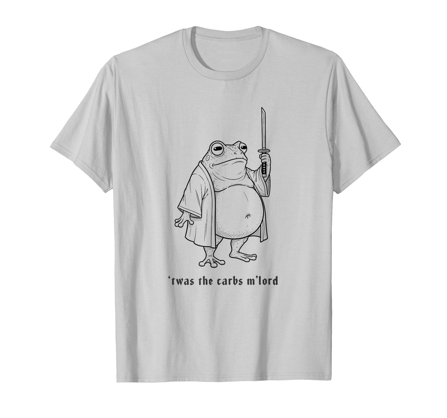 Funny Toad Frog 'TWAS The Carbs M'lord Vintage Meme T-Shirt
