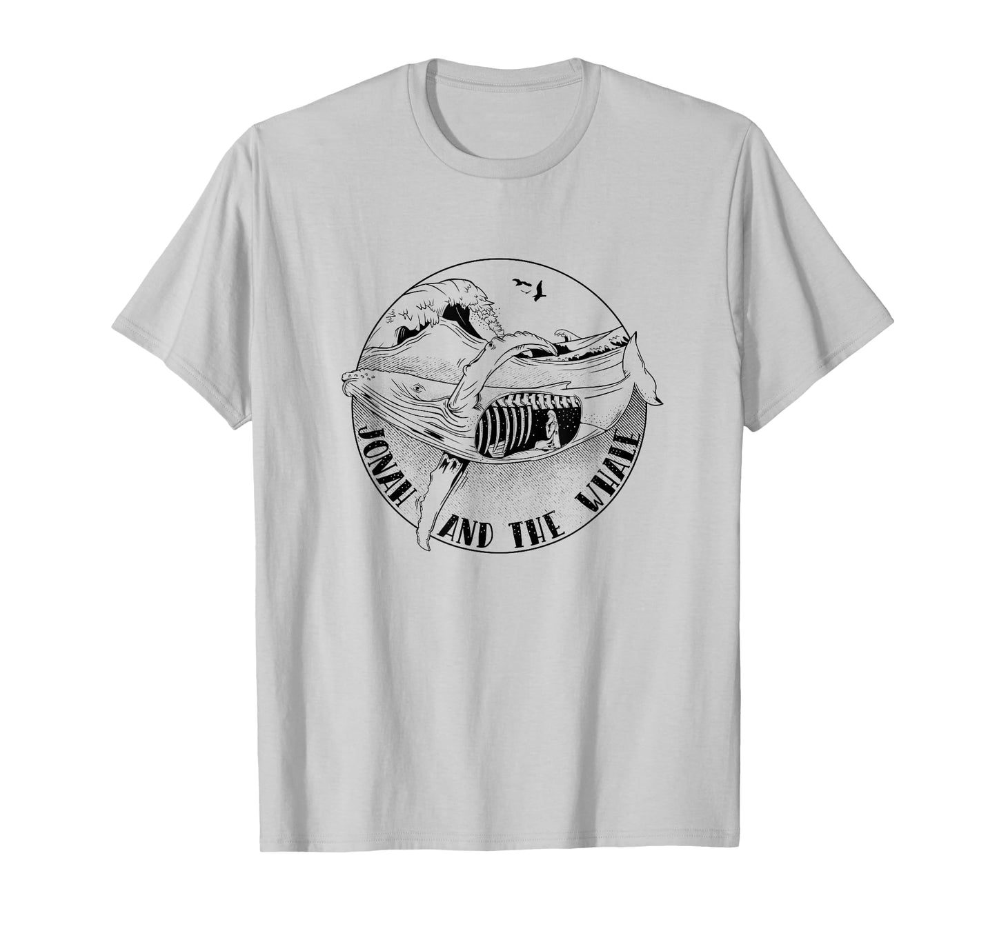 Jonah in the whale Christian illustration T-Shirt