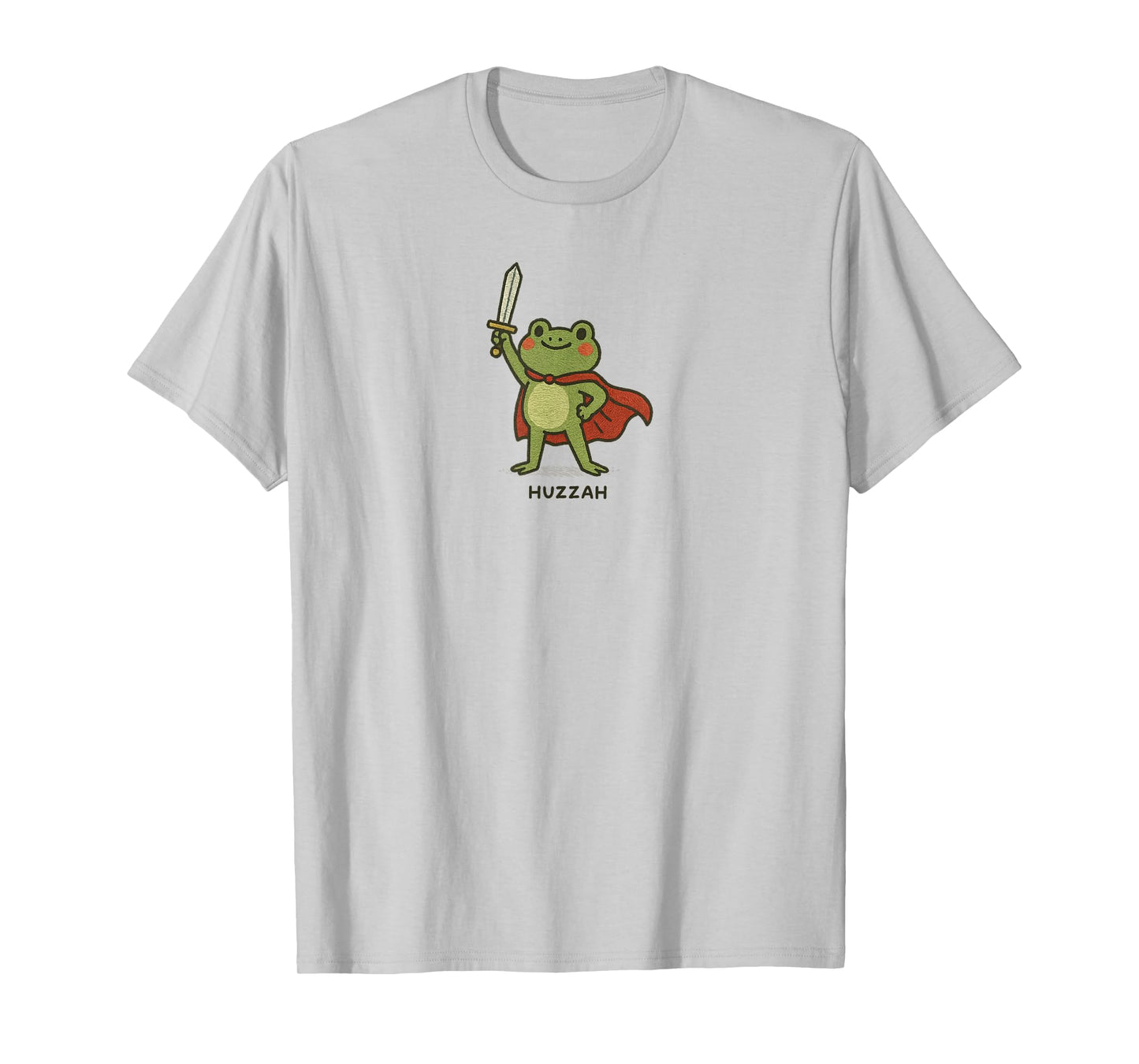 Huzzah Frog Funny Sword Meme Tee T-Shirt