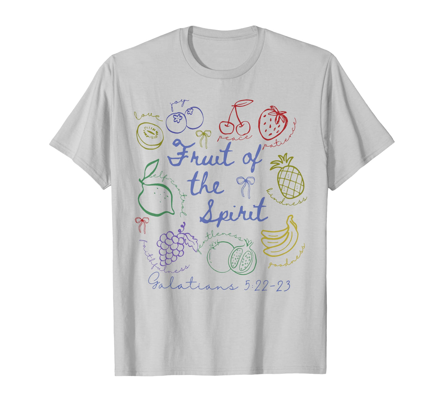 Fruit of The Spirit Christian Christianity Bible Verse Women T-Shirt