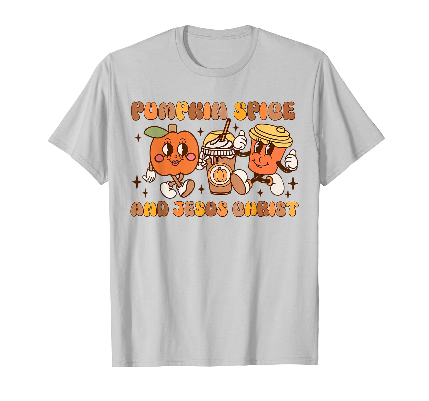 Pumpkin Spice and Jesus Christ Retro Fall T-Shirt