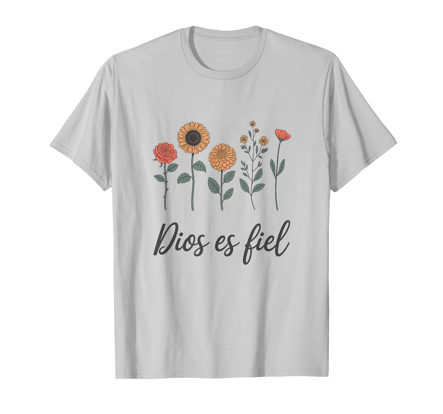 Christian Bible Verse Spanish Dios Es Fiel Cristianos T-Shirt
