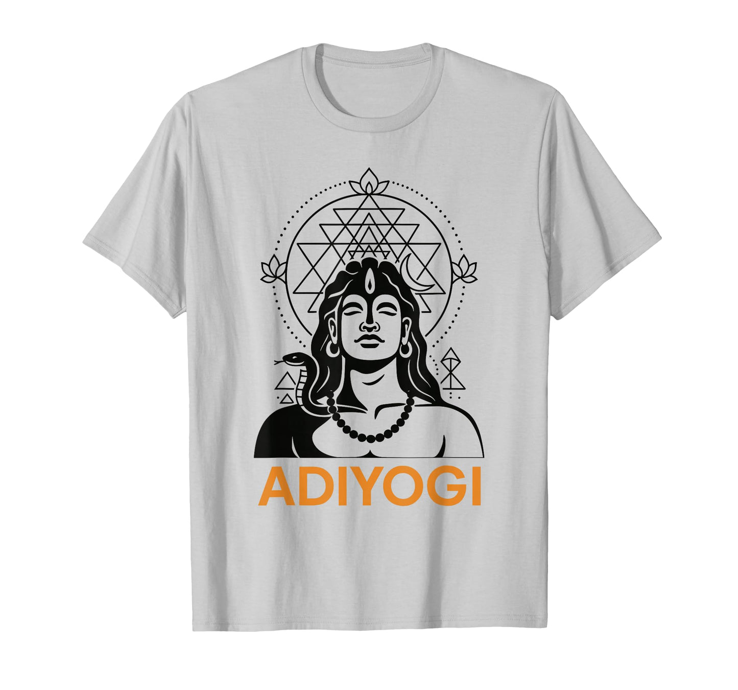 Adiyogi Shiva Sri Yantra Sacred Geometry God of Yoga T-Shirt