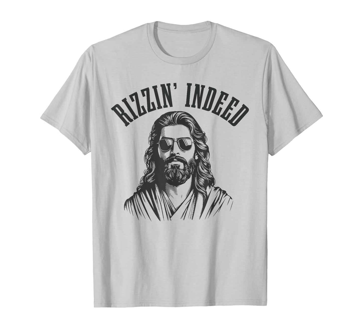 Rizzin' Indeed Funny Jesus He Is Rizzin' Easter Christian T-Shirt