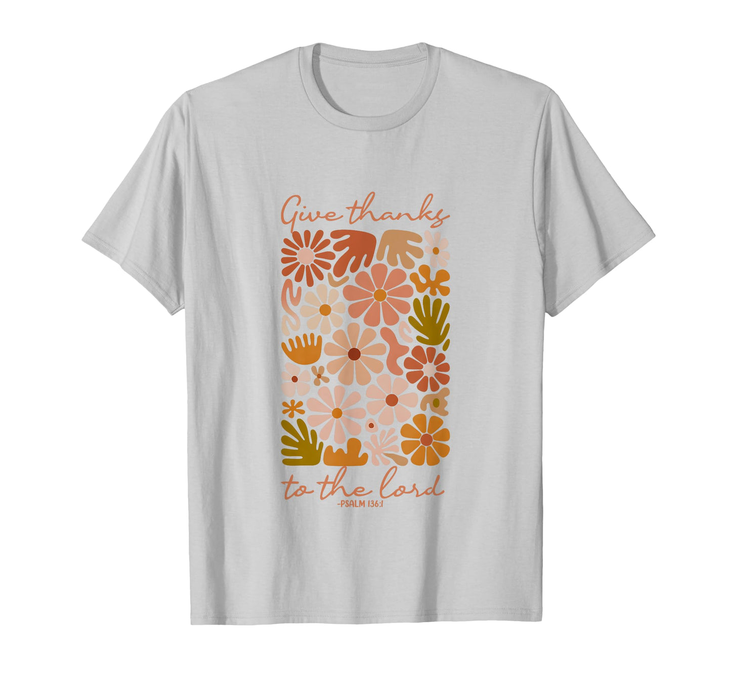 Give Thanks to The Lord Christian Thanksgiving Bible Verse T-Shirt