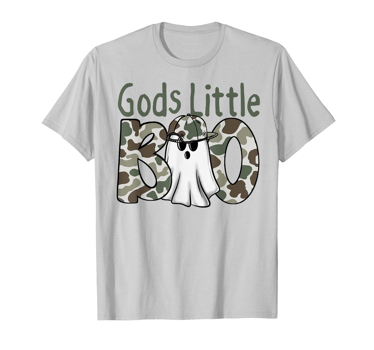Halloween God's Little Boo Camouflage Boy Kid T-Shirt