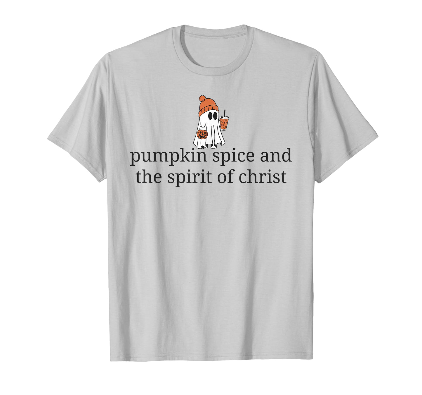 Christian Halloween Ghost Coffee Pumpkin Spice Jesus Christ T-Shirt