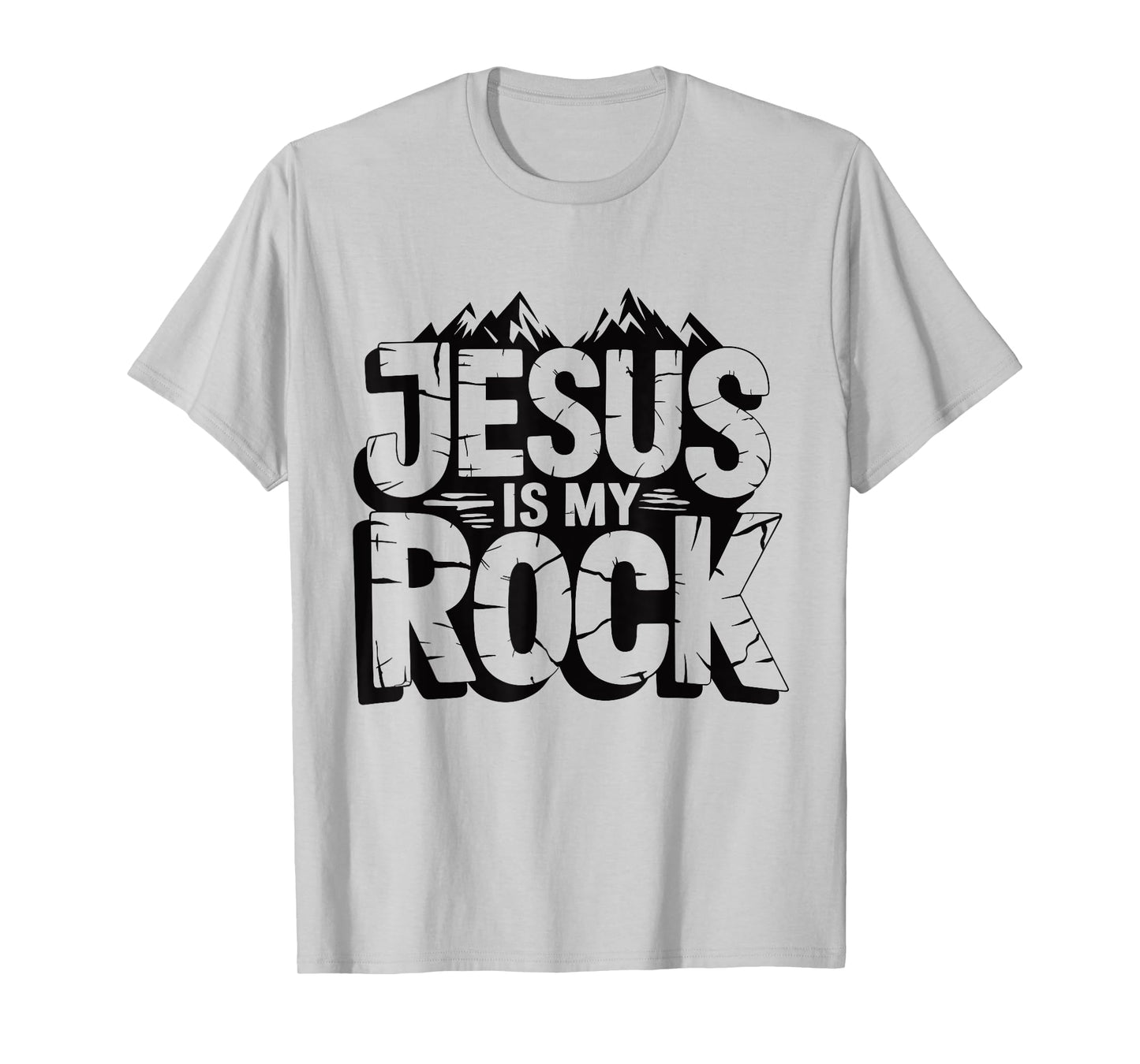 Biblical Jesus Is My Rock Christian T-Shirt