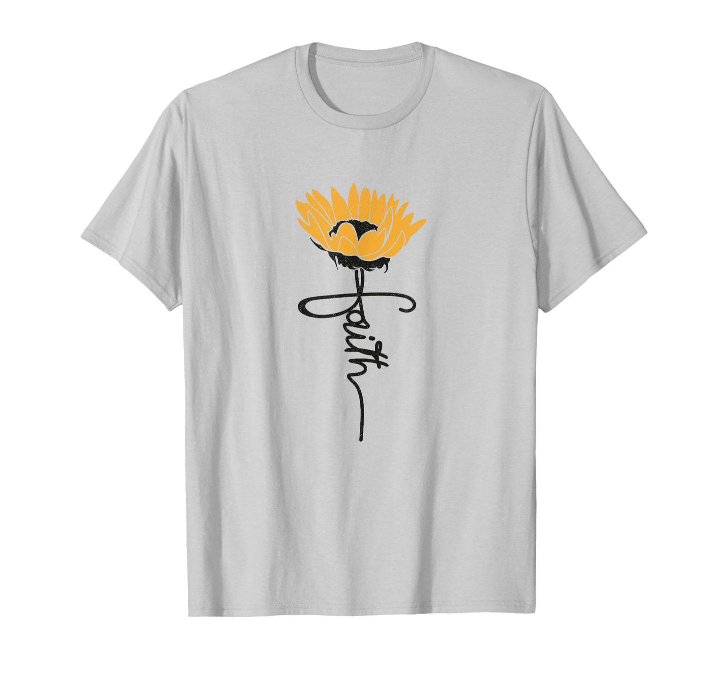 Faith Sunflower Cute Religious Christian T-Shirt