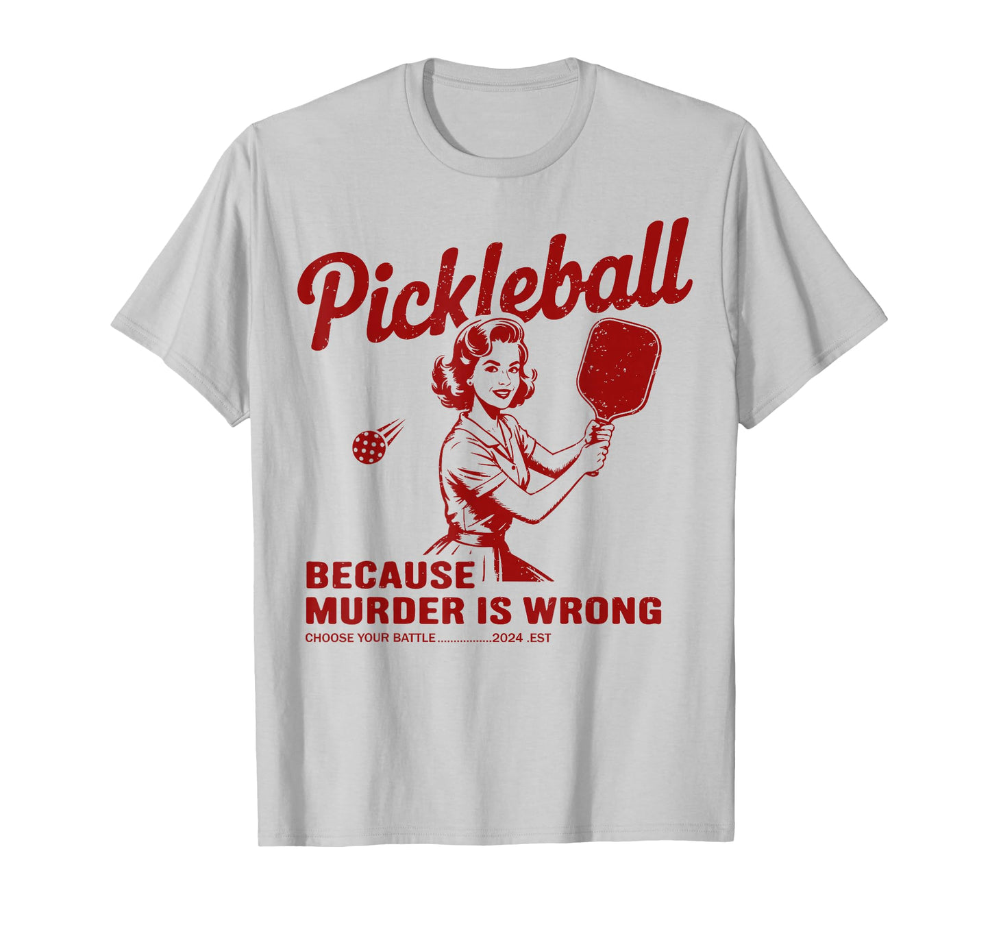 Funny Pickle Ball Outfit Women, Retro Gifts Pickleball T-Shirt