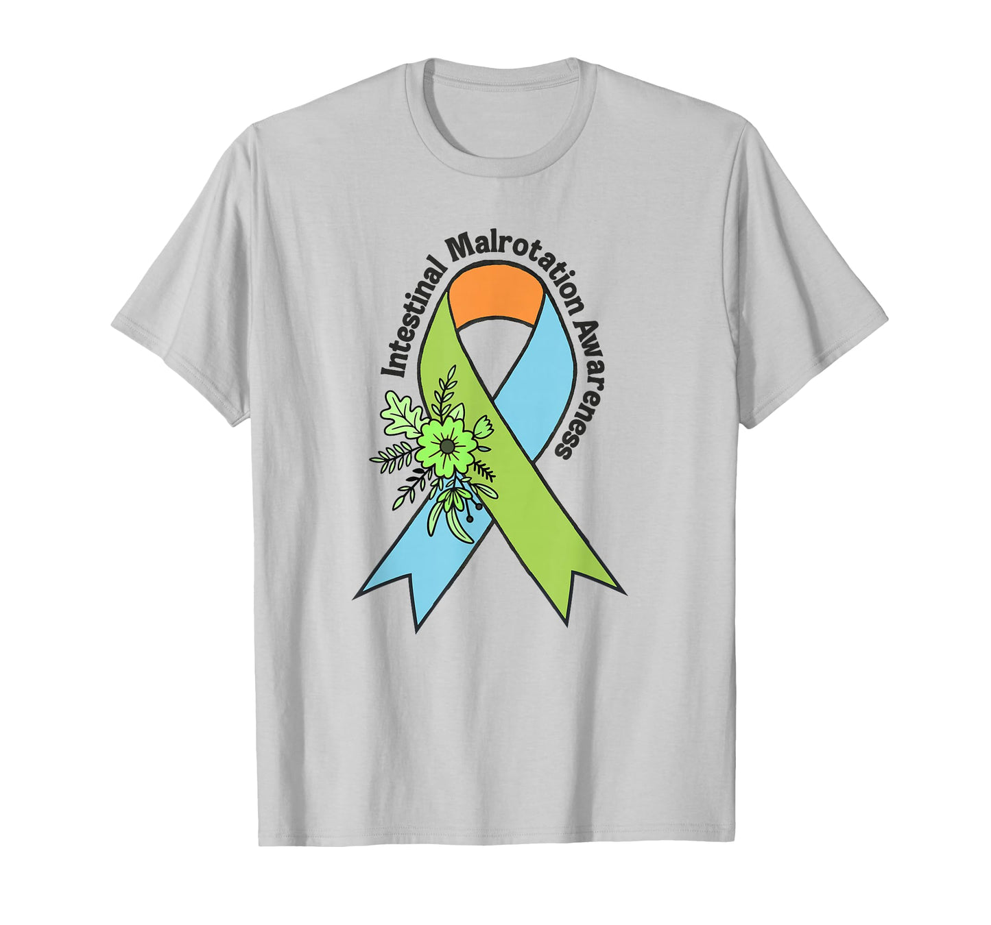 Intestinal Malrotation Awareness Warrior Survivor Ribbon T-Shirt