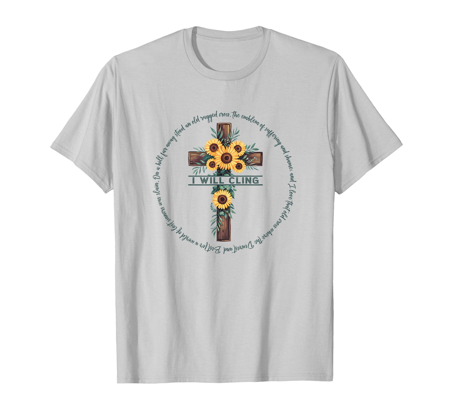 The Old Rugged Cross Christian Gift T-Shirt