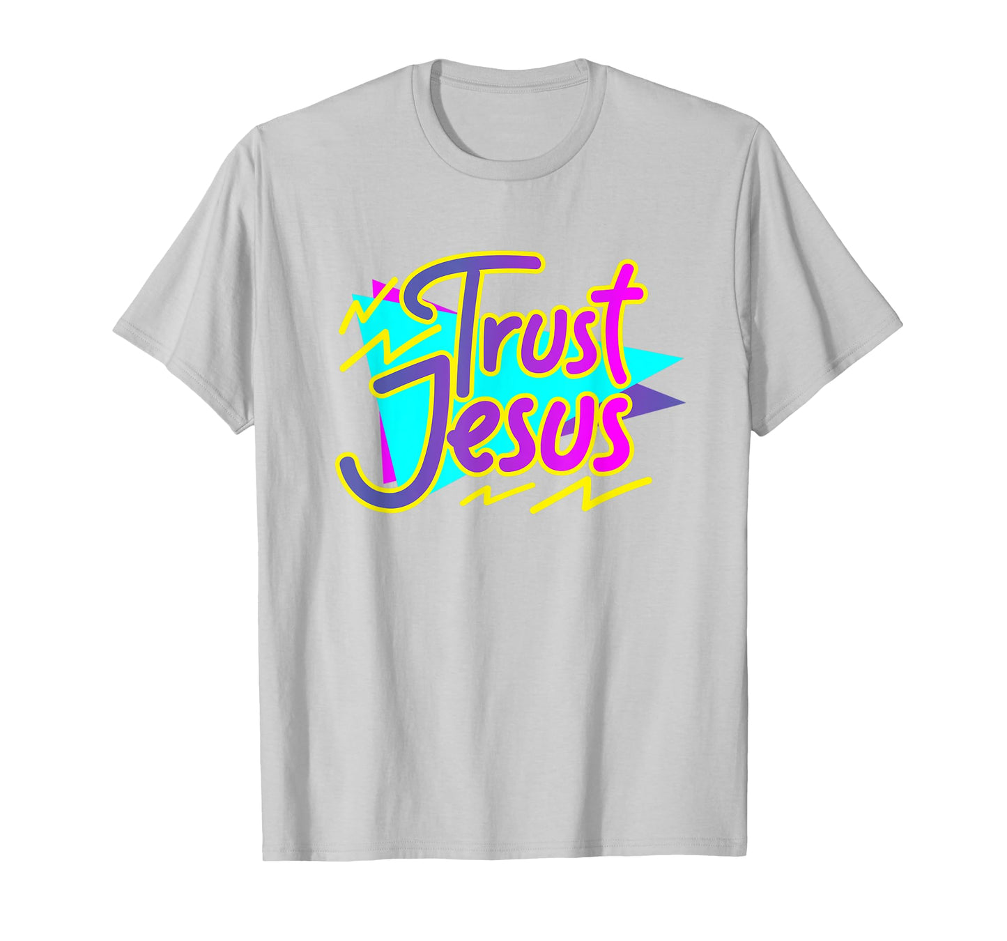 Trust Jesus, Womens 90s Style Christian T-Shirt