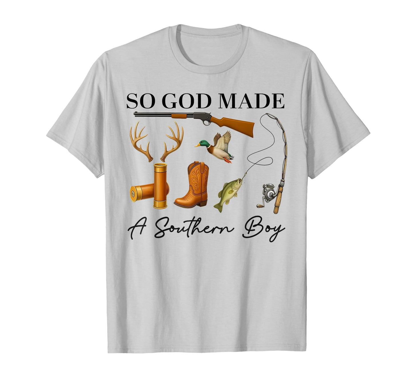 So God Made A Southern Boy Hunting Duck Deer Fishing Toddler T-Shirt