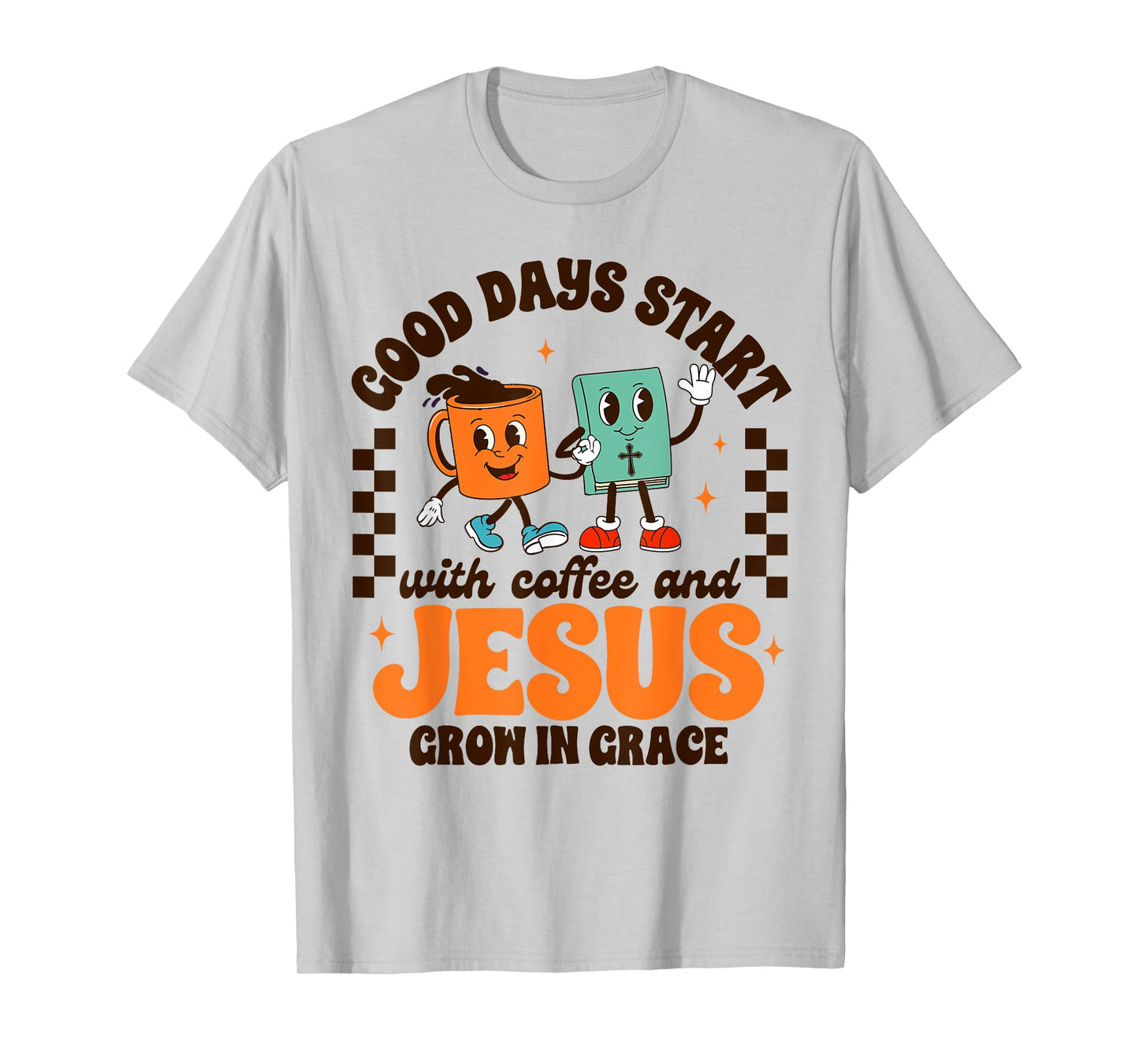 Jesus & Coffee Lover My Morning Starts With Coffee & Jesus T-Shirt