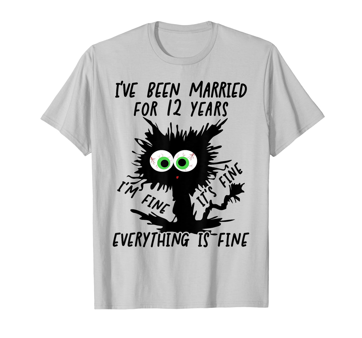 Fine Linen Wedding I've Been Married For 12 Years T-Shirt