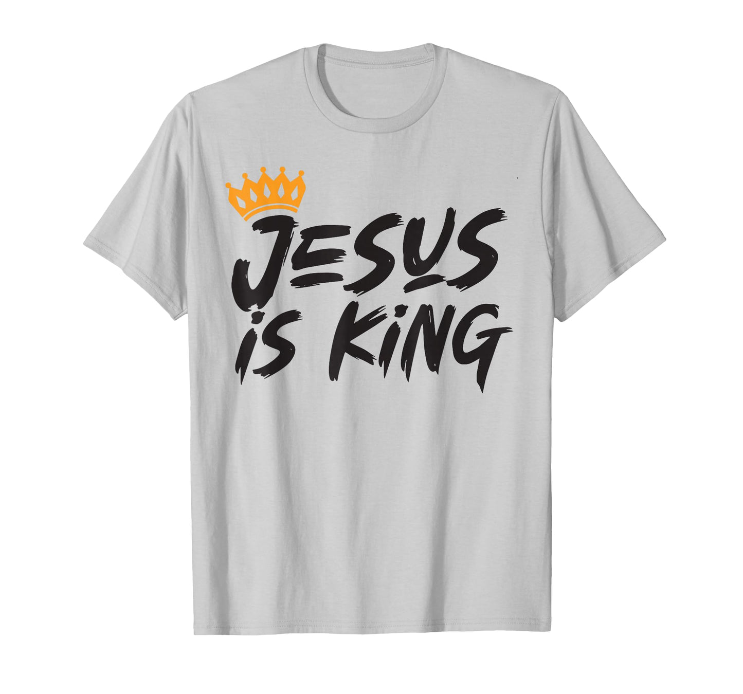 Jesus is King Christian Cross God Faith Bible Religious Pray T-Shirt